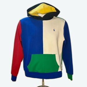 Matching Set: Polo Ralph Lauren XL (18-20) Boy's Color Block Hoodie and Shorts